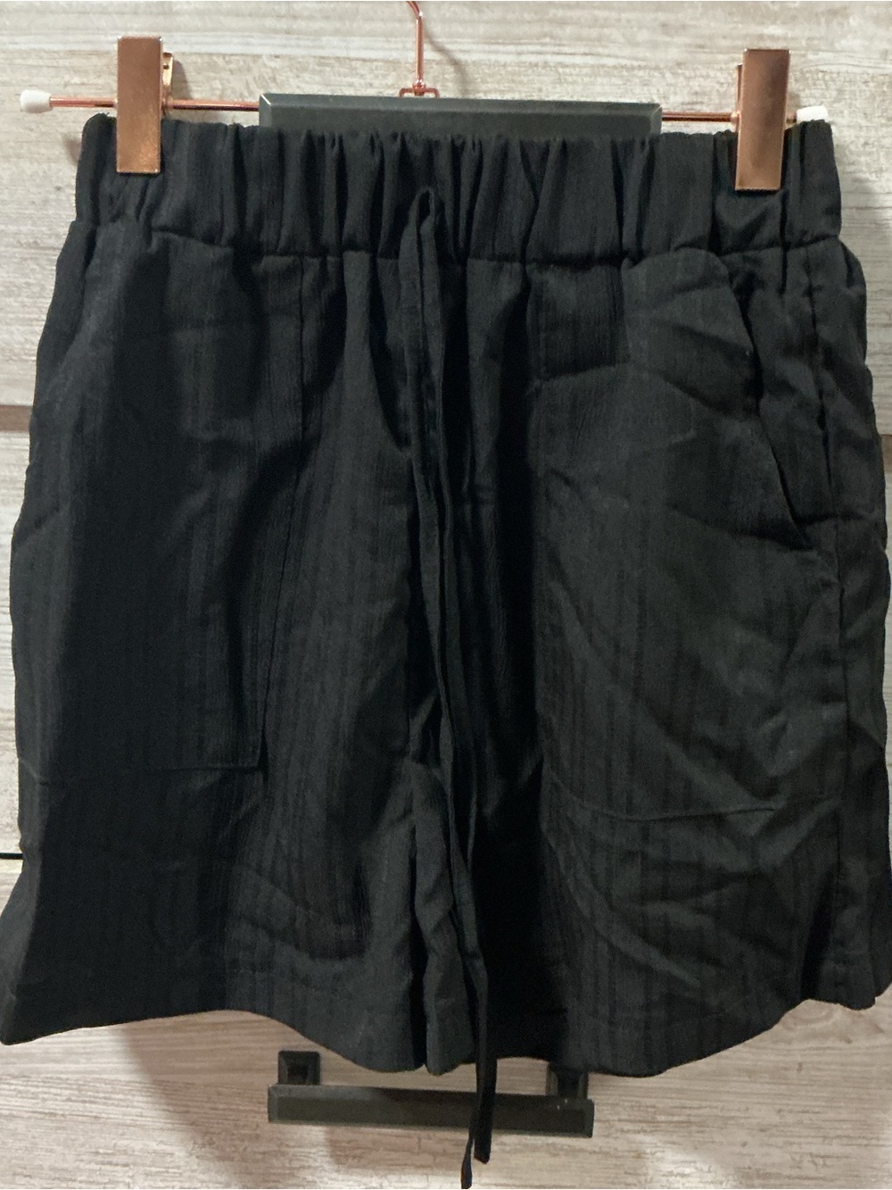 Women’s Black Drawstring Shorts
